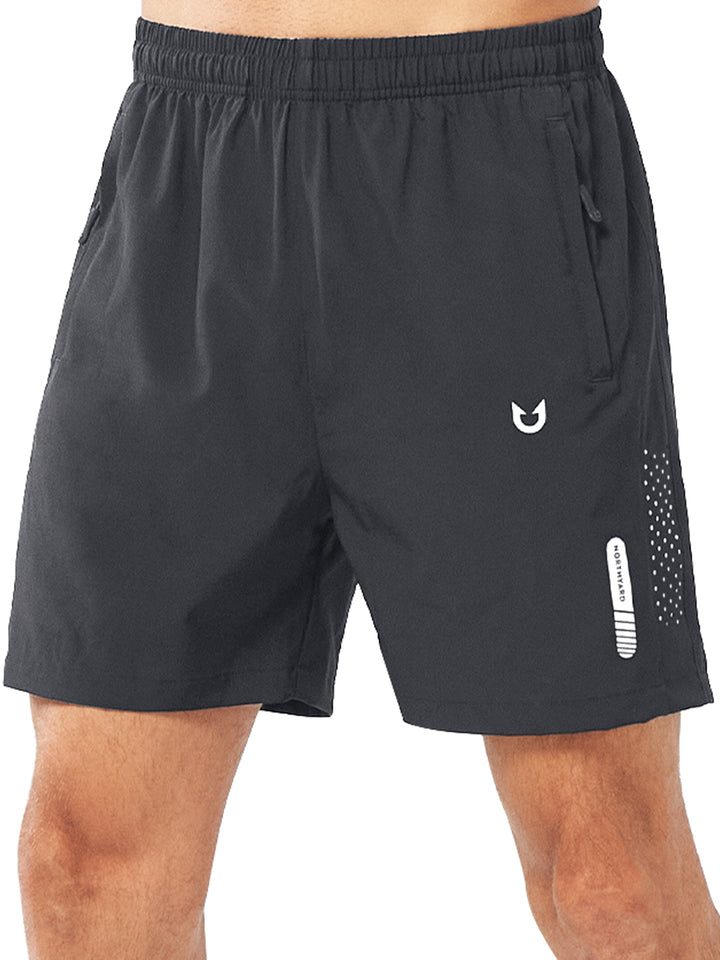 Men's Dark Grey 5" Moisture Wicking Hiking Shorts