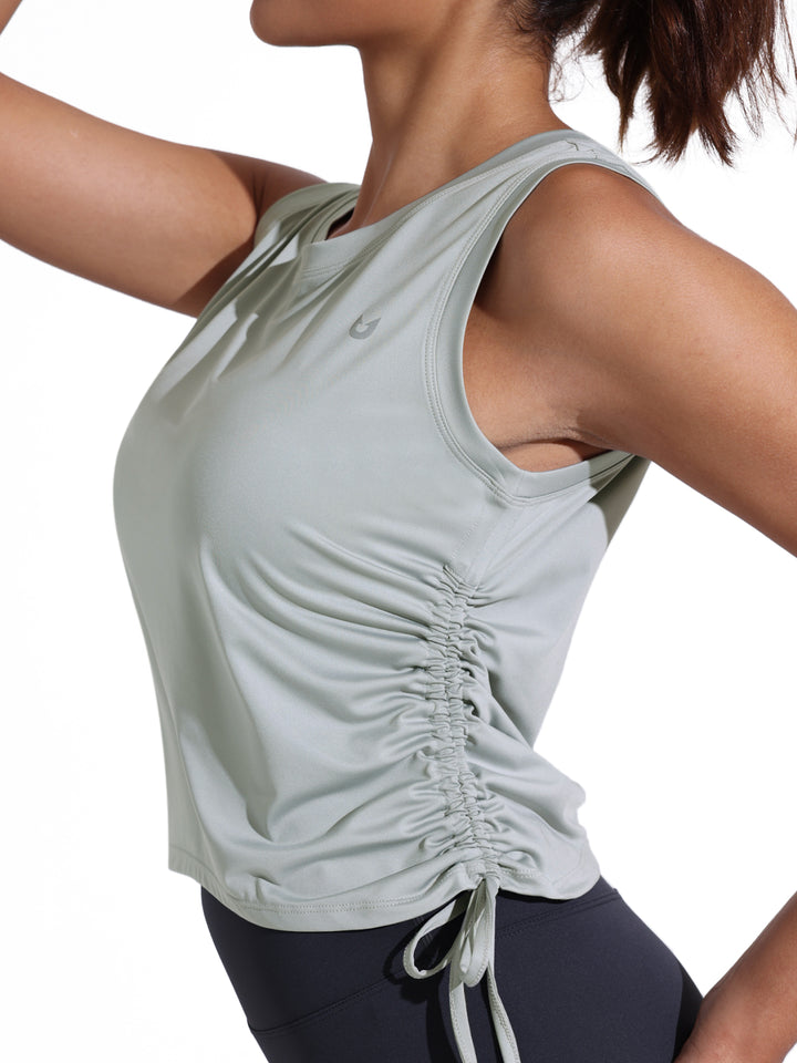 Women's Silver Sage Sleeveless Workout Tank Tops