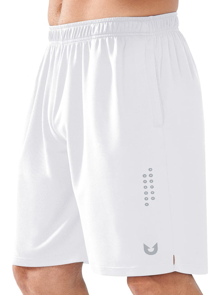 Men's White Basketball Shorts