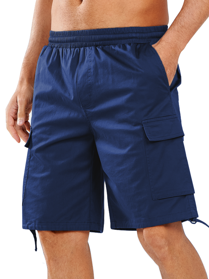 NORTHYARD Men's 7" Navy Casual Outdoor Cargo Shorts with Pockets Twill for Hiking