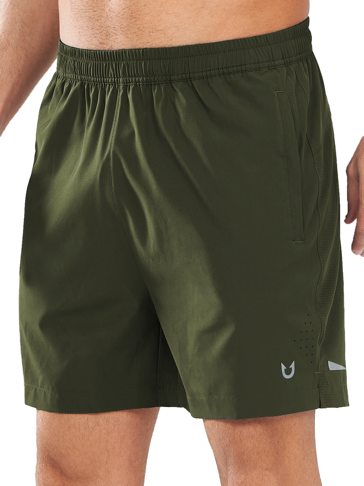 Northyard Men's Army Green Breathable 5 inch Running Shorts with Pocket Lightweight for Gym