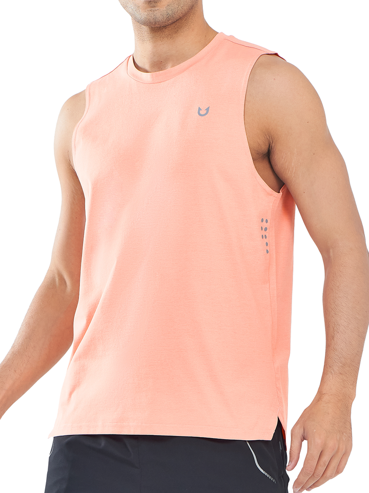 NORTHYARD Men's Pink Workout Muscle Shirts Quick Dry Sleeveless Tank Tops for Gym Run