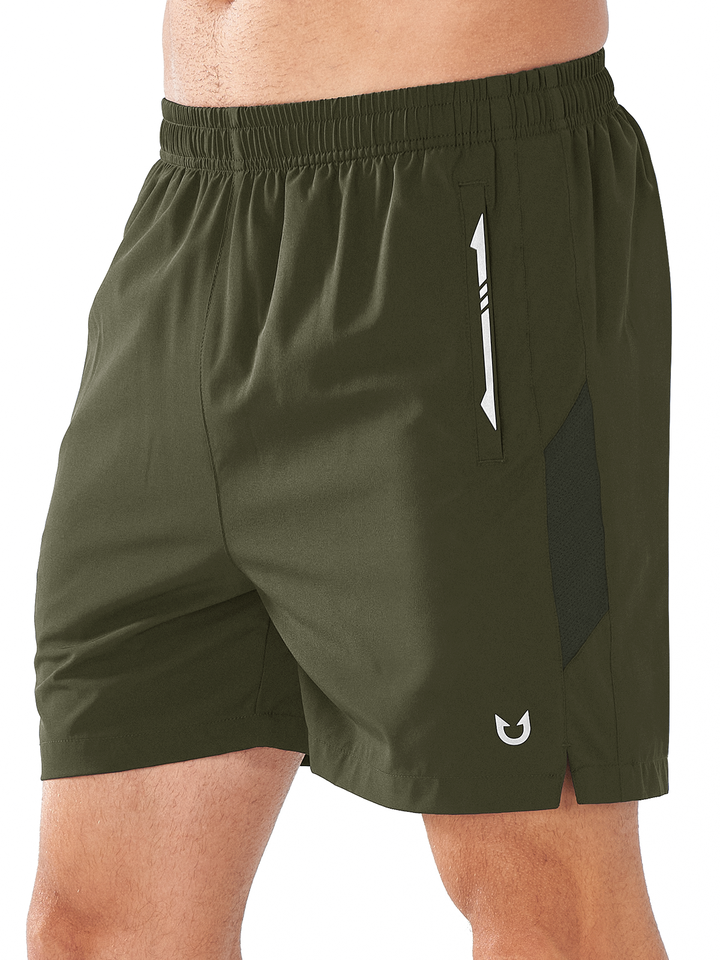 Men’s Army Green 5 Inch Inseam Sweat Shorts