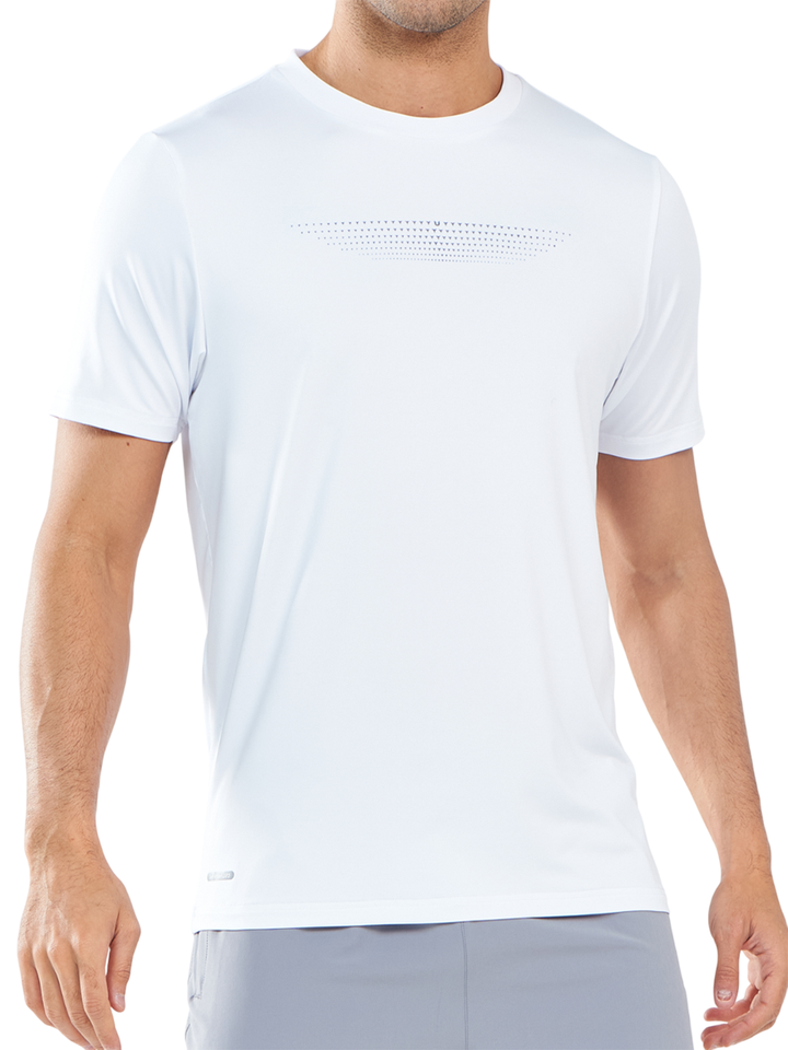 NORTHYARD Men's White Quick Dry Fit Workout Gym T-Shirts Breathable Short Sleeve Tops