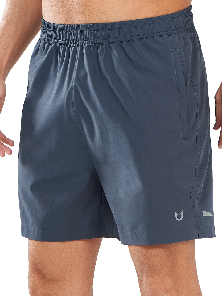 Northyard Men's Cool Grey Breathable 5 inch Running Shorts with Pocket Lightweight for Gym