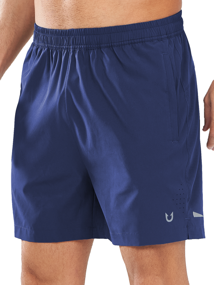 Northyard Men's Navy Breathable 5 inch Running Shorts with Pocket Lightweight for Gym