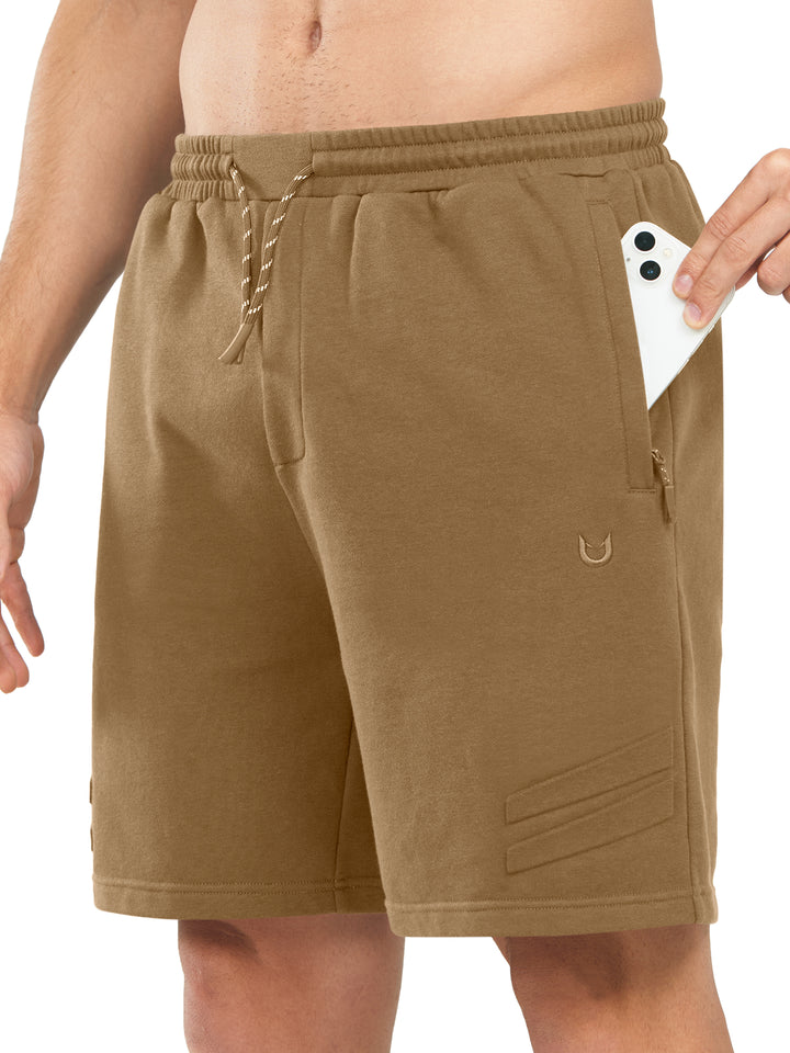 Men’s Coffee 7-Inch Cotton Biker Shorts