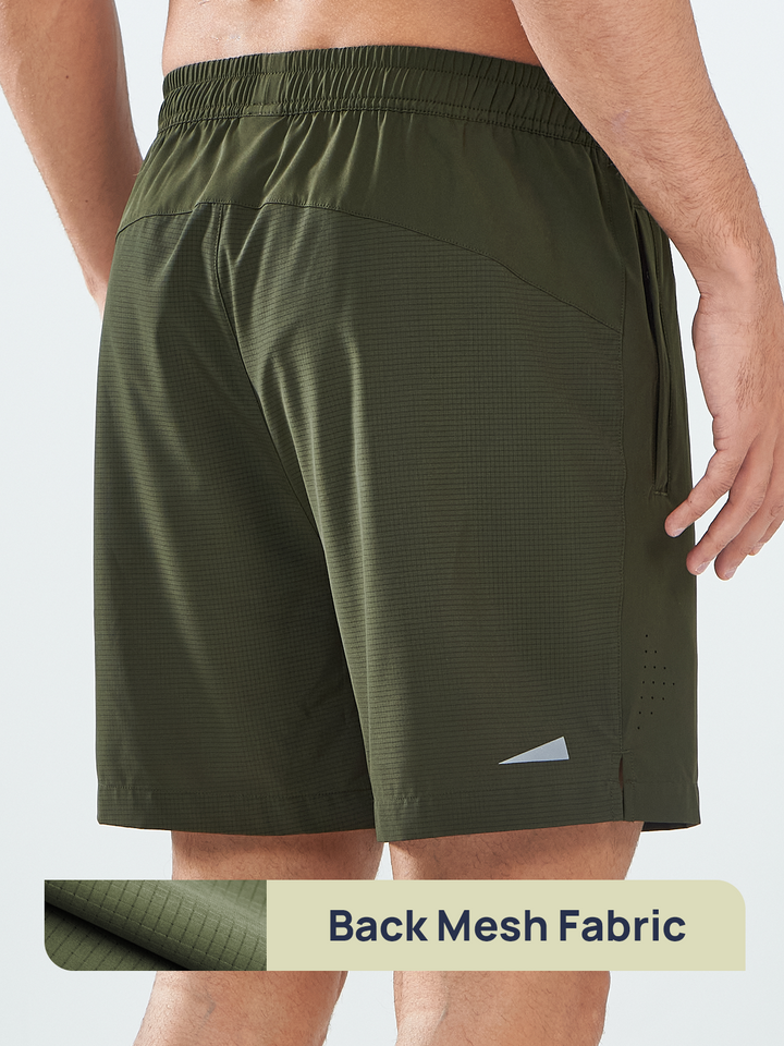 Northyard Men's Army Green Breathable 5 inch Running Shorts with Pocket Lightweight for Gym Back