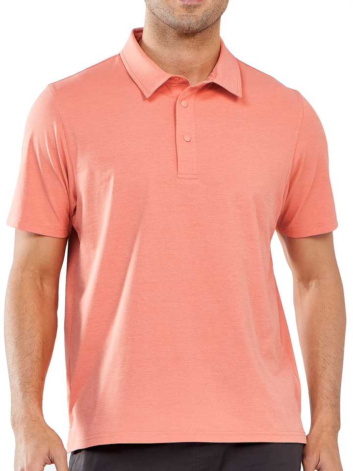 Northyard Men's Pink Polo Athletic Short Sleeve Shirts Collared Tops for Golf Tennis