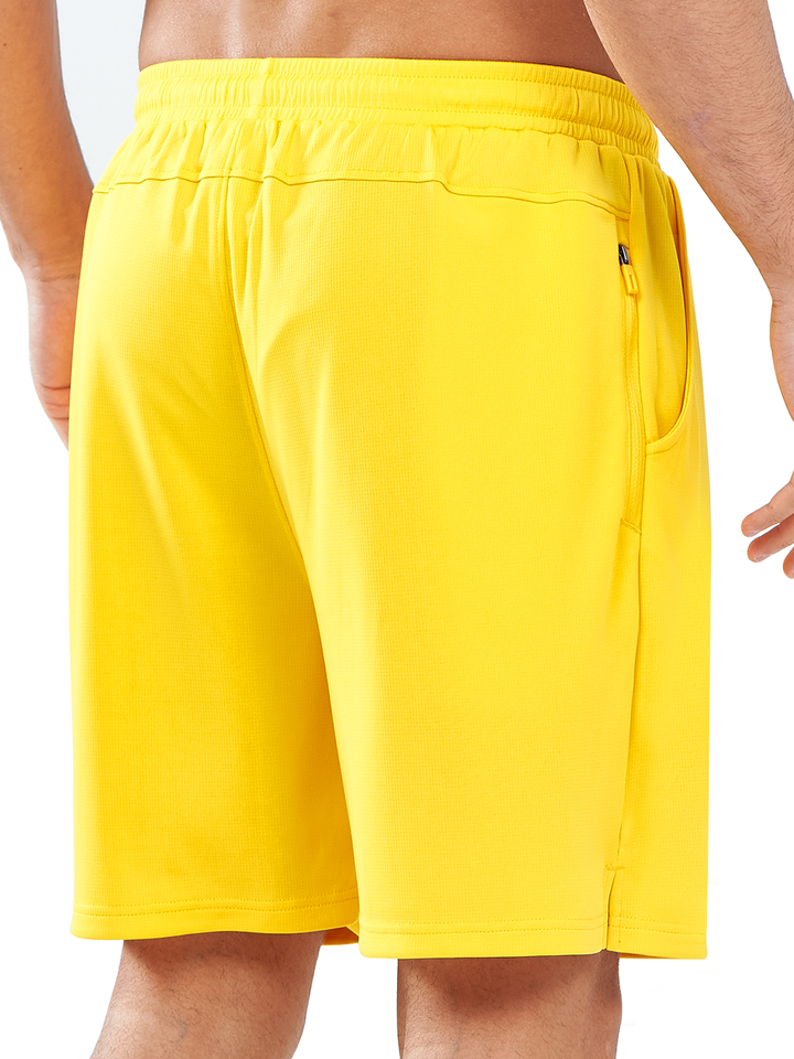 Northyard Men's Gold Gym Workout 7 inch Mesh Shorts Quick Dry for Tennis Pickball Run Back