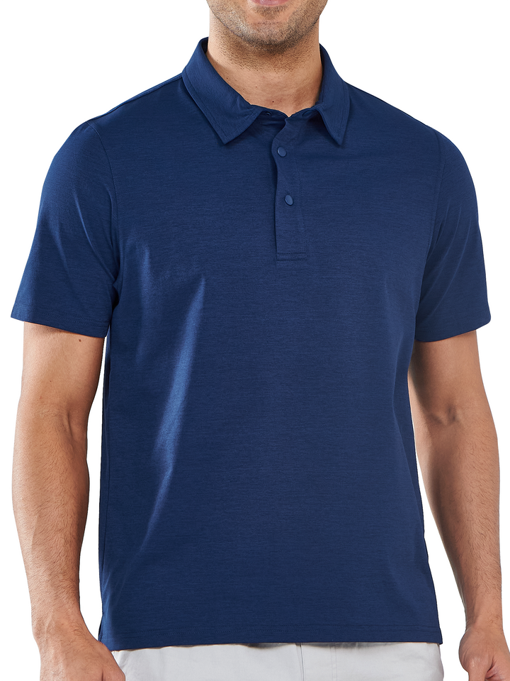 Northyard Men's Navy Polo Athletic Short Sleeve Shirts Collared Tops for Golf Tennis