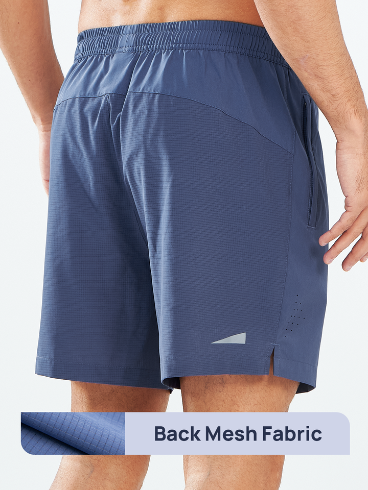 Northyard Men's Federal Blue Breathable 5 inch Running Shorts with Pocket Lightweight for Gym Back