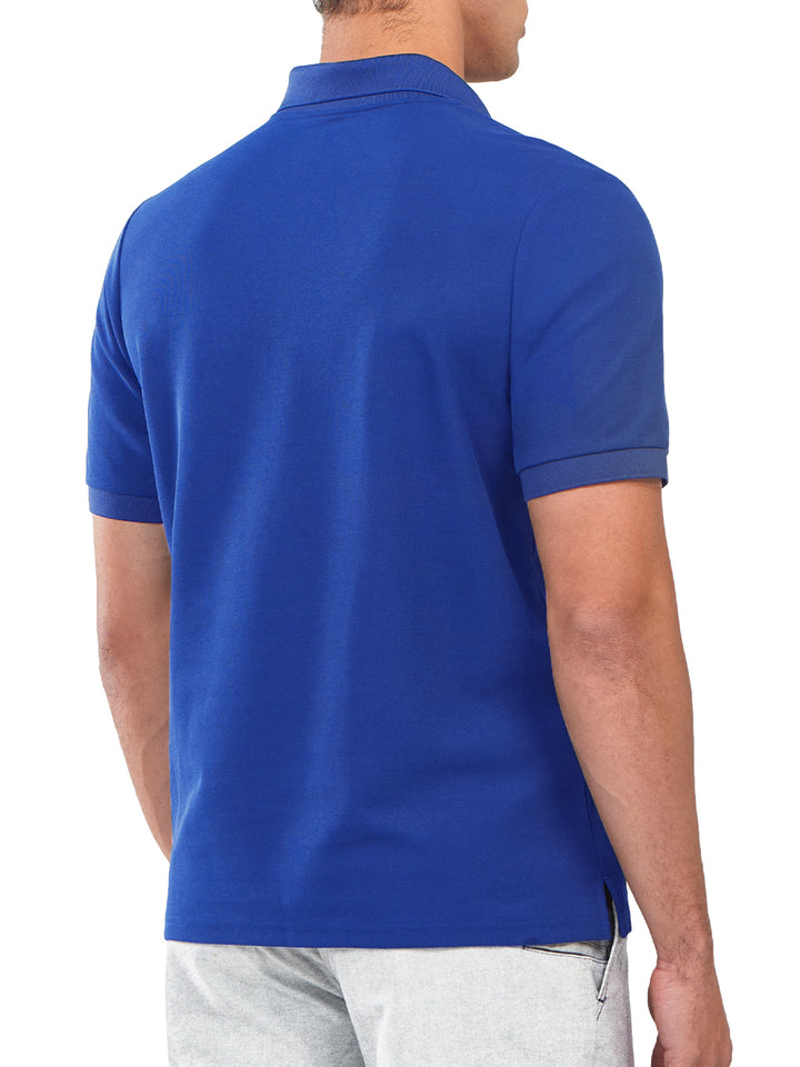 Northyard Men's Royal Blue Cotton Tennis Polo Shirts Golf Pickleball Casual Knitted T-Shirt Back