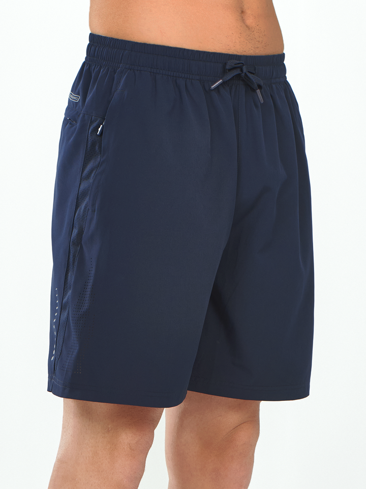 Men's Navy Gym Sweat 7" Moisture Wicking Shorts Breathable