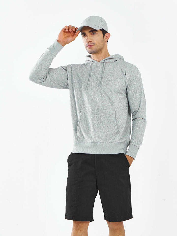 Men's Cotton Hoodies Drawstring Long Sleeve Casual Sweatshirts