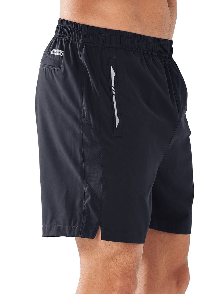 Men’s Black 5 Inch Inseam Sweat Shorts Side