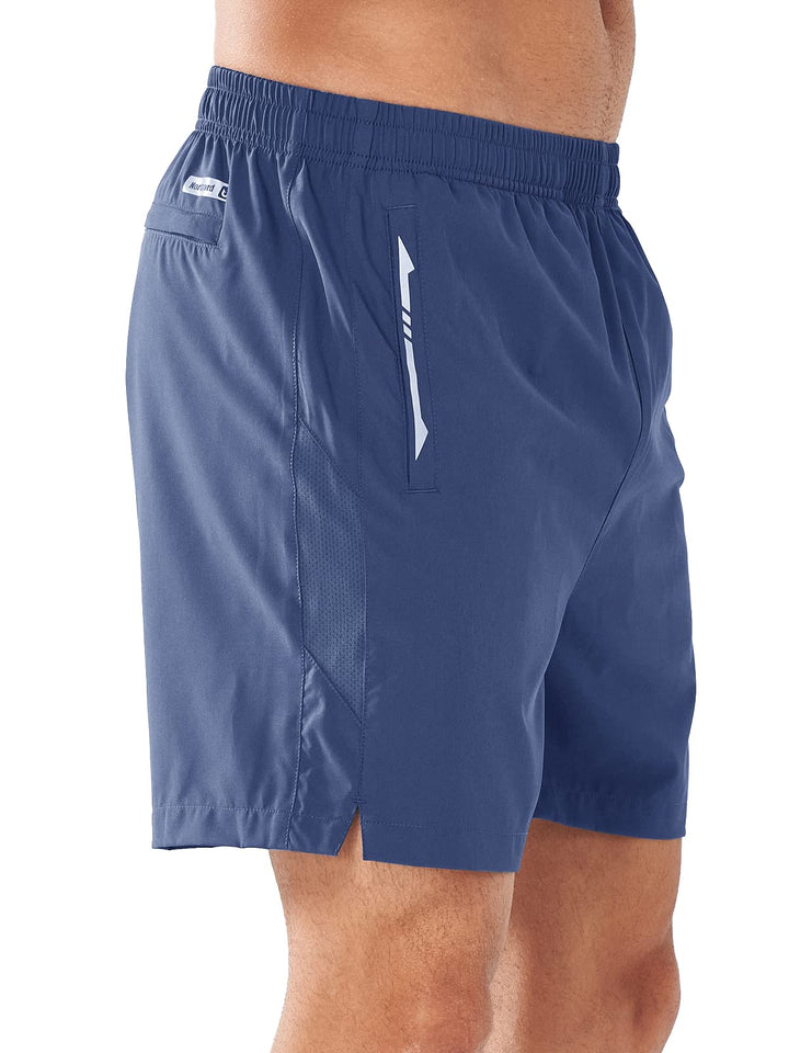 Men’s Federal Blue 5 Inch Inseam Sweat Shorts Side