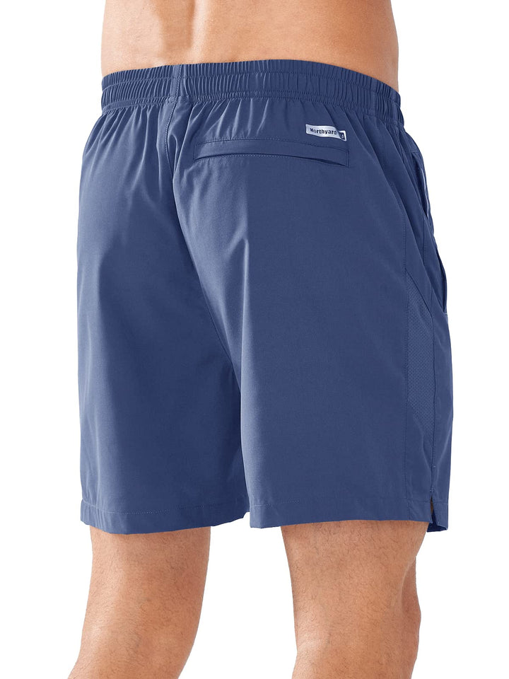 Men’s Federal Blue 5 Inch Inseam Sweat Shorts Back