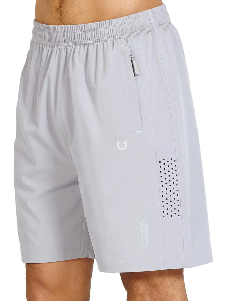 Men's Grey Athletic Hiking 7-Inch Inseam Shorts