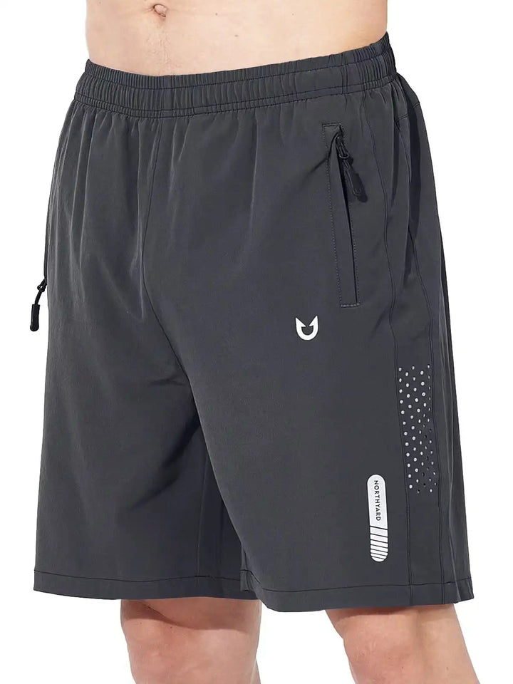 Men's Dark Grey Athletic Hiking 7-Inch Inseam Shorts